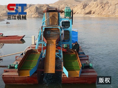 WSJ系列溜槽式挖沙淘金船